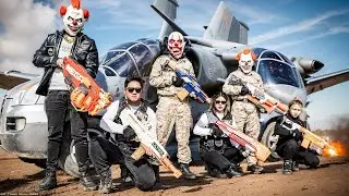 LTT Films: Silver Flash's NERF GUNS vs The Clown Crime Group TACTICAL MISSION