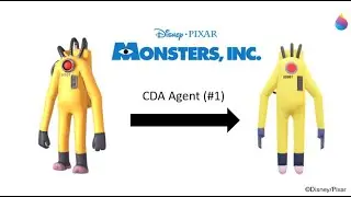Paint 3D Tutorial: CDA Agent #1 (a.k.a. CDA No. 00901) ~ Monsters, Inc. (2001)