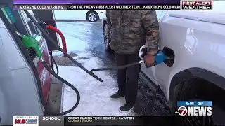 Lawton crews work to clear roads as black ice threat looms