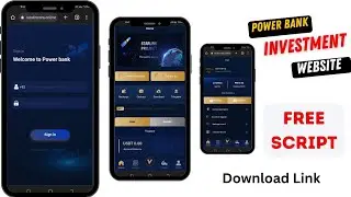 How To Make Own Power Bank Investment Website || Power Bank Free Script