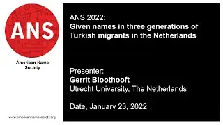 Given names in three generations of Turkish migrants in the Netherlands by Gerrit Bloothooft