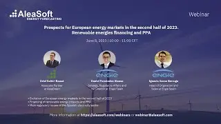 Prospects for European energy markets in second half of 2023. Renewable energies financing and PPA