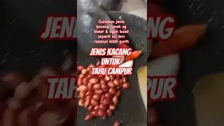 Menggoreng kcang tnah hrus pke api kcil,agar tdk mdah gosong,stelah buih hilang tandanya sdah matang