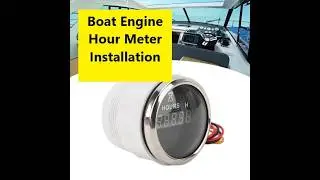 Bowrider Engine Hour Meter Installation