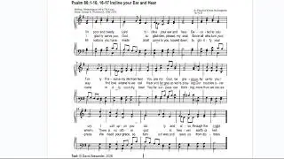 Psalm 86:1-10 &16-17 Incline Your Ear and Hear