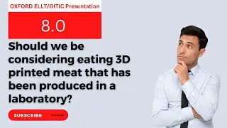 Should we be considering eating 3D printed meat that has been produced in a laboratory presentation