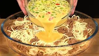 A German chef taught me this old spaghetti recipe. Fast and Tasty ❗️You must try this recipe 🔝