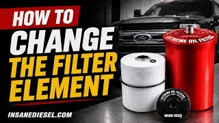 How to change the filter element on a frame mount kit