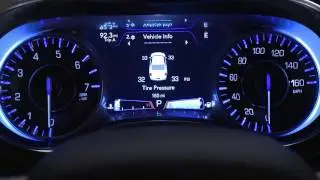 Instrument Cluster Display-Digital dashboard on the car instrument panel of 2018 Chrysler 300
