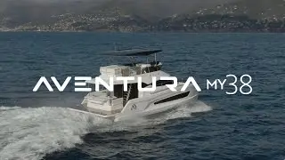 Aventura 38 Motor Yacht with Hard Top | Cruising the Waters of Genoa, Italy