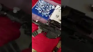Less lethal CQMF 68 caliber destruction test and head to head projectile damage assessment