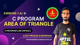Write a C Program to find Area of triangle from given sides | Area of triangle when sides are given