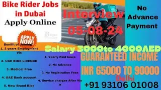 *BIKE DELIVERY JOB (RTA) DUBAI GOVERNMENT*