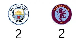 Man city 2-2 Aston villa 