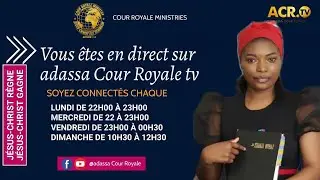 COUR ROYALE MINISTRIES PRI&Egrave;RE DE JEUDI D&Eacute;LIVRANCE 29/01/2026 AVEC EV. JOSU&Eacute; MASUDI MASUDI