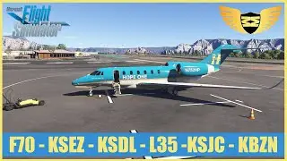 MSFS 24 | *NEW* City update California Biz Jet OPS Citation 750 California - Arizona - Montana