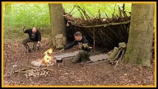 Bushcraft Tag mit Lagerbau - ⚠️ Was ist mit dem Bunker? ⚠️ - Outdoor Bushcraft Deutschland