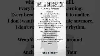 Slow Down My Anxious Heart, God Prayer for Anxiety, Panic Attacks & Rest Self Care &ndash; Rise & Heal&trade;