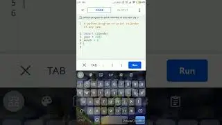 python program to print calendar of any year. #shorts #shortvideo #viral #python