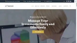 TopInvest - Investment Company WordPress Theme