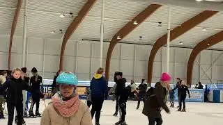 1619 schaatsen bij Elfstedenhal te Leeuwarden 2024 (trượt băng tại H&agrave; Lan)