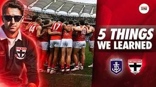 5 THINGS WE LEARNED from St Kilda's loss vs Fremantle