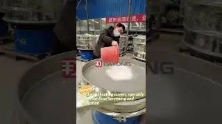 Single-layer screen for sieving flour with rotary vibrating sieve