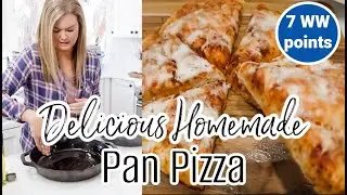 Homemade Pan Pizza | simple family meals | simple joy filled living