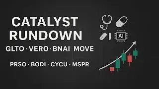 Обзор Catalyst: GLTO, VERO, BNAI, MOVE и многое другое (внутри торговые настройки)