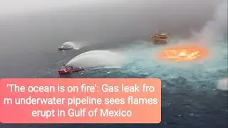 'The ocean is on fire': Gas leak from underwater pipeline sees flames erupt in Gulf of Mexico