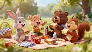 Lunch Time Smiles All Around | Nursery Rhymes & Kids Songs &ndash; Description