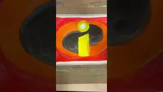 The Incredibles Logo Icon with Watercolor Paint #theincredibles #pixar #waltdisneypictures