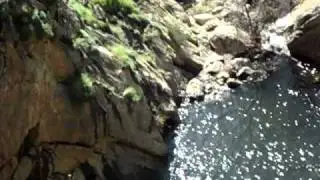 Crazy Guy Jumping Off 70-80 foot cliff at Cedar Creek
