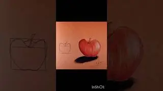 Apple drawing with Oil Pastels Colour| Seb kaise Draw kare with oil Pastels..
