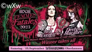 Ava Everett (c) vs Devlyn Macabre (c) / wXw & GWF Women's Title Match / wXw FF 2023 / WWE 2K23