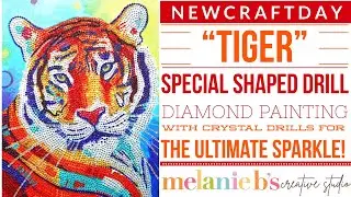 NewCraftDay &ldquo;Tiger&rdquo; Crystal Drill Diamond Painting Kit Partial Canvas | Unboxing Review | Melanie B