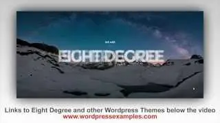 Eight Degree Wordpress Theme - One Page Wordpress Theme 8 Degree Preview