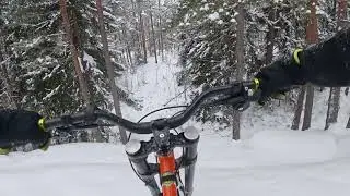 Snow trail MTB