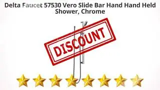 Delta Faucet 57530 Vero Slide Bar Hand Hand Held Shower, Chrome  | Review and Discount
