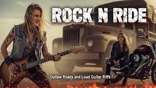 Best Music Rock n Roll 🎸 Rock n Ride 🔥 Outlaw Roads and Loud Guitar Riffs