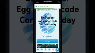 20 October egg cipher code today egg cipher #yaytsogram #ytshorts #shortsfeed #viralshorts
