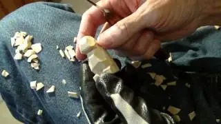 Carving The 2 Inch Figure Out Of A Block Of Wood  Part 1