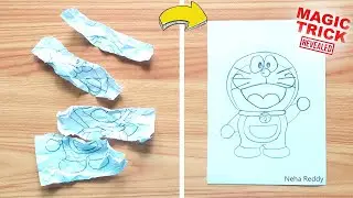 Cool and Amazing! Paper Magic Trick Revealed.Easy Paper Transformations ARTS & PAPER CRAFTS Doraemon