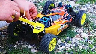 Affordable Nitro RC Car - Drive, Jump & Top Speed Test - HSP 94166 Backwash