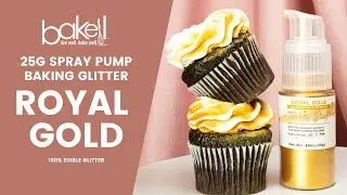Edible Glitter Spray - How to use Royal Gold Decorating Glitter Spray Pumps | Bakell&reg;
