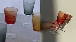 Цветные бокалы POLS POTTEN