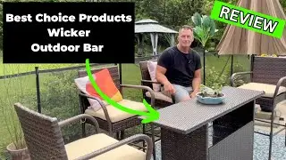 Best Choice Products Outdoor Patio Wicker Bar Counter Review