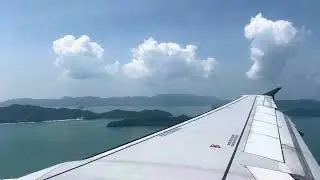 Air Asia A320 landing in Langkawi, Malaysia