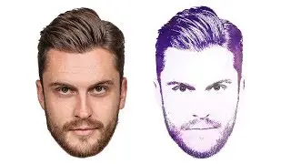 Make a wonderful logo of your face | Photoshop Tutorial