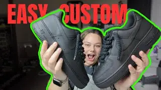 EASY way to customize Matte Black AF1's